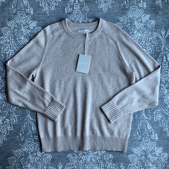 Everlane Sweaters - Everlane Cashmere Wool Blend Sweater Tan Medium